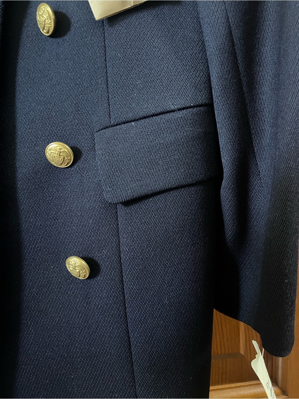 Vintage Ralph Lauren Country Wool Military Coat Velvet Collar NWT Size 10 RARE!! - Picture 6 of 16